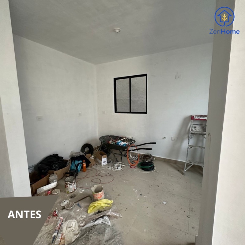Cocina con materiales viejos en Cerradas Ámbar, Apodaca